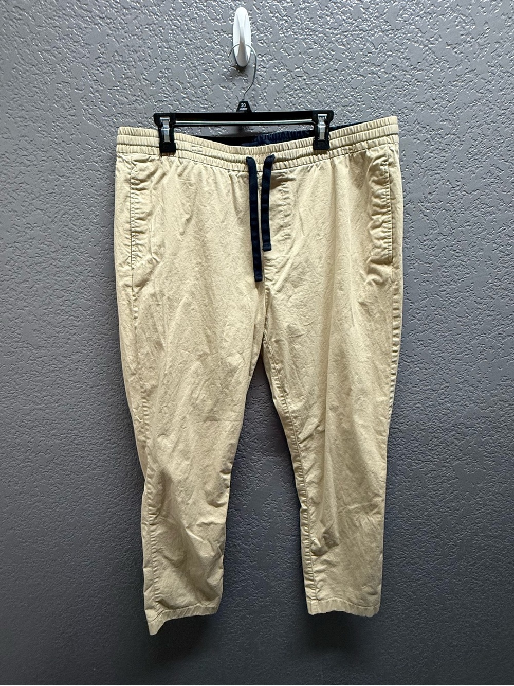 Tommy Hilfiger Beige Drawstring Stretch Chinos